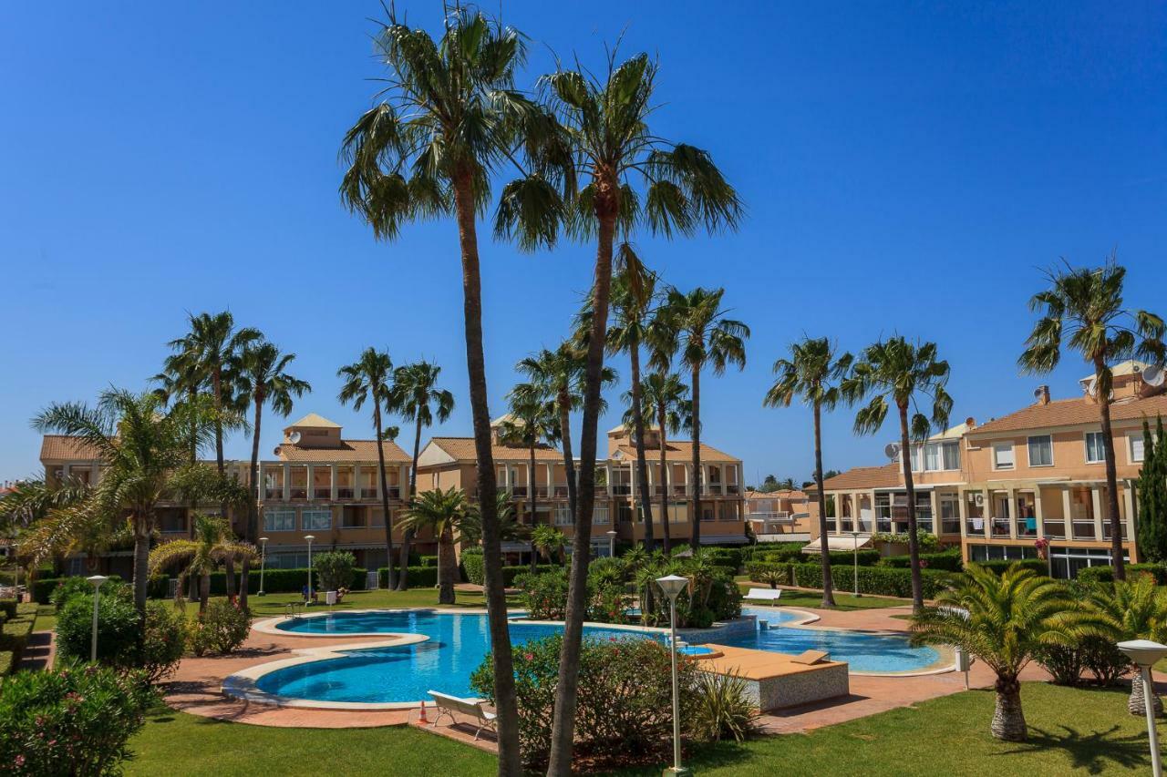 Apartamento Playa Con Piscina Y Terraza En Urbanizacion De Lujo 德尼亚 外观 照片