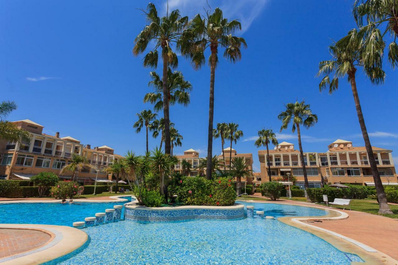 Apartamento Playa Con Piscina Y Terraza En Urbanizacion De Lujo 德尼亚 外观 照片