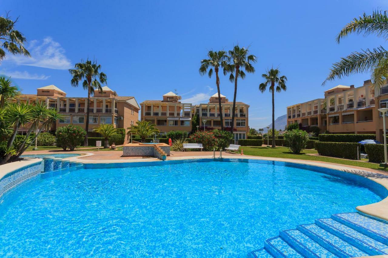 Apartamento Playa Con Piscina Y Terraza En Urbanizacion De Lujo 德尼亚 外观 照片